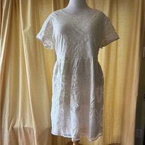 Old Navy White Lace Mini Dress